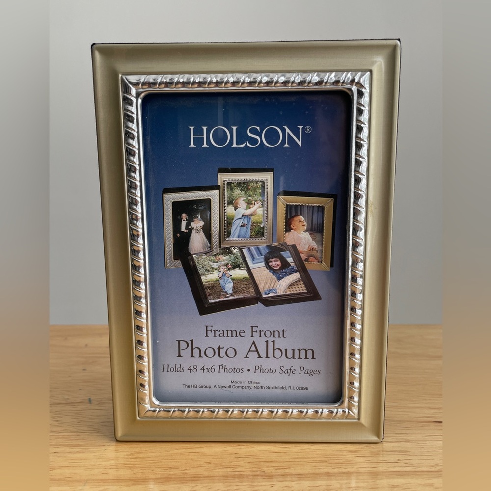 Holson Designer Frame Front Photo Album ~ Holds 48 4x6 Photos